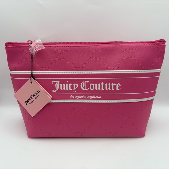 Juicy Couture Handbags - Juicy Couture Pink Travel Cosmetic Bag NWT